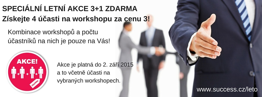 SPECIÁLNÍ LETNÍ AKCE 3+1 ZDARMA_workshop_business success